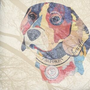 Beagle Patchwork Art Print